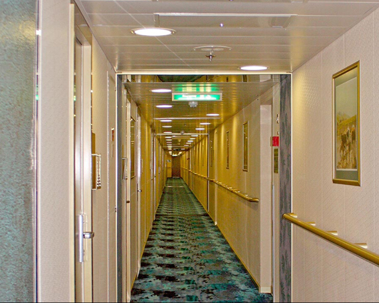8. Un hotel de Australia instaló un panel de luz LED redondo de 18 W para el techo