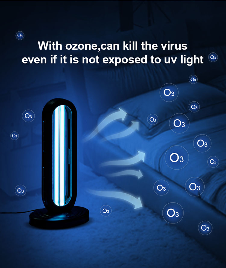 20.uvc germicida lampo kun ozono