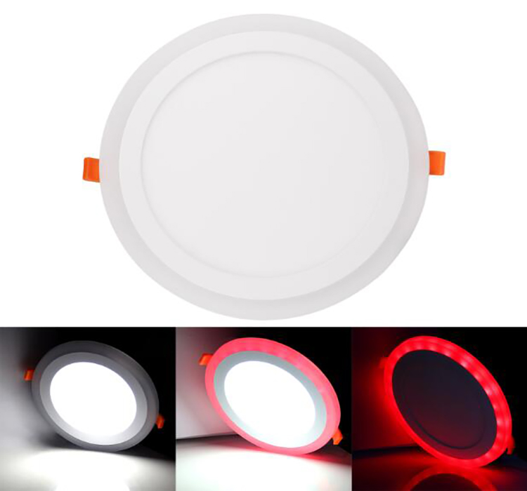 1. Dual Color LED Panel Light-Red Color