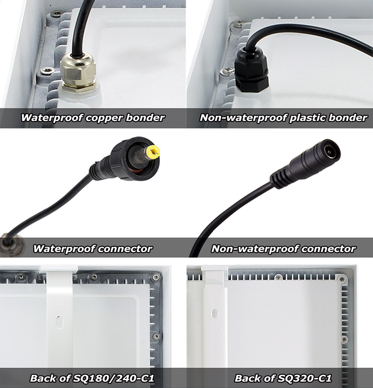 4. Lampu panel datar led 240x240 ip65 yang dapat diredupkan