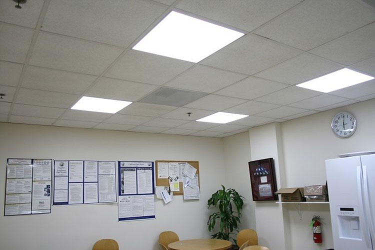13. led flat panel light in grid ceiling-Application